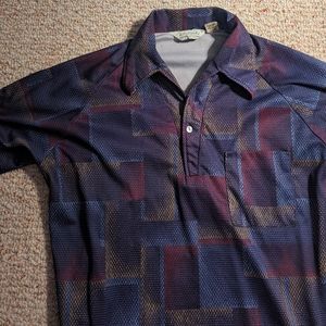 VTG Abstract Lilly Dache Polo With Beautiful geometric pattern in a Men's M